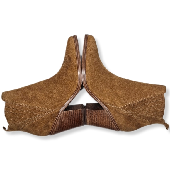 NEW Marc Fisher LTD Gadri Bootie Suede Natural Size 9M     3059 - Picture 13 of 16